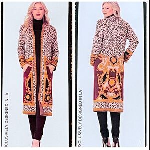 NWT MAXSPORT Open Long Cardigan Size Medium